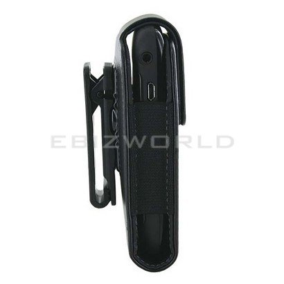 GENUINE BLACKBERRY BLACK LAMBSKIN LEATHER HOLSTER CASE for CURVE 8520 9300 8900 8530 & 9330 with SWIVEL BELT CLIP & ELASTICATED ELASTIC SIDES thumbnail