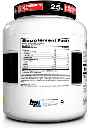 BPI Sports Whey-HD Ultra Premium Whey Protein Powder, Banana Marshmallow Pie, 4.98 Pound (Pack of 4) thumbnail