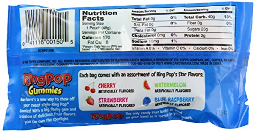 RING POP Gummies Rings Candy Assorted Flavors Gummy Variety  16 Count thumbnail