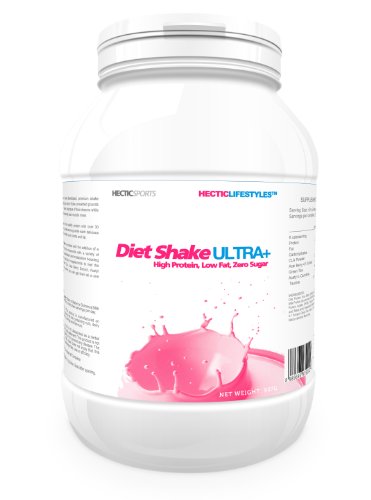 Hectic Lifestyles Diet Shake Ultra - 2Lbs - Strawberry Cream Diet Whey Protein Plus Cla/ Acai Berry/ L-Carnitine/ Green Tea thumbnail