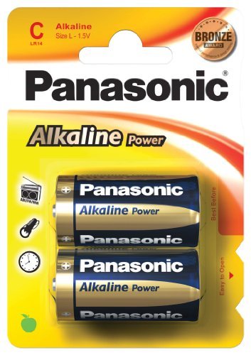 Panasonic Bronze Power C Alkaline Batteries Pack 2 - PANALR14B2-APB