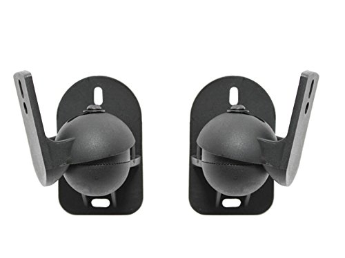Maclean MC-526 2x Speaker Wall Mount Bracket up to 3,5 KG, Tilt Rotation Swivel Hifi Satellite