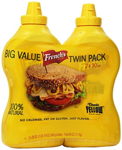 French's Classic 100% Natural Yellow Mustard Pack of 2 30 Oz Bottles thumbnail