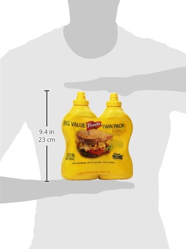 French's Classic 100% Natural Yellow Mustard Pack of 2 30 Oz Bottles thumbnail