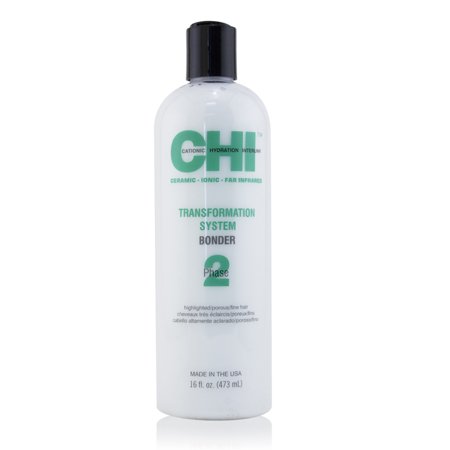 Transformation System Bonder Phase 2 - Highlighted/Porous/Fine Hair by Chi - 16 Oz Treatm