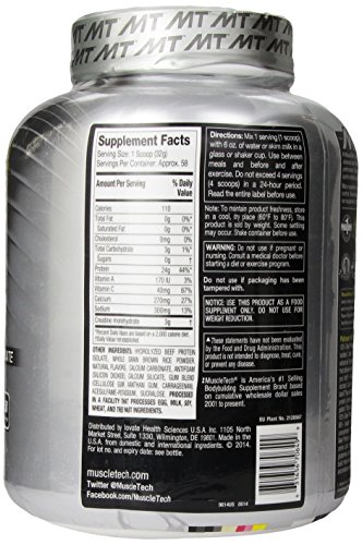 MuscleTech Platinum 100% Beef Protein, Ultra-Pure Hydrolyzed Beef Isolate, Vanilla Caramel, 4.11 Lbs (1.86kg) thumbnail