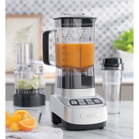 VELOCITY Ultra Trio 1 HP Blender/Food Processor with Travel Cups  Electronic Touchpad Controls with LED Indicators  Makes 6-7 Smoothies