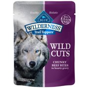 Blue Buffalo Wilderness Wild Cuts Natural High-Protein Dog Wet Food, Beef Bites Hearty Gravy, 3 Oz