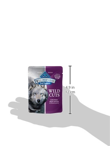 Blue Buffalo Wilderness Wild Cuts Natural High-Protein Dog Wet Food, Beef Bites Hearty Gravy, 3 Oz thumbnail