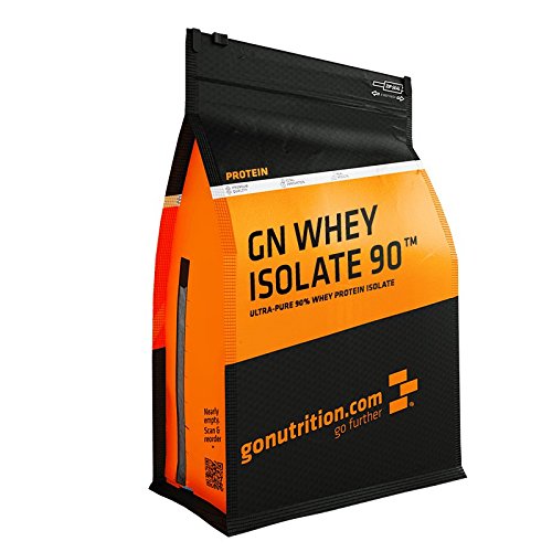 GoNutrition Ultra Pure Whey Protein Isolate - Multiple Flavours - Powder - Pouch - 500g, 1kg - from Grass Fed and Free Range Cattle - 100% Natural Fla