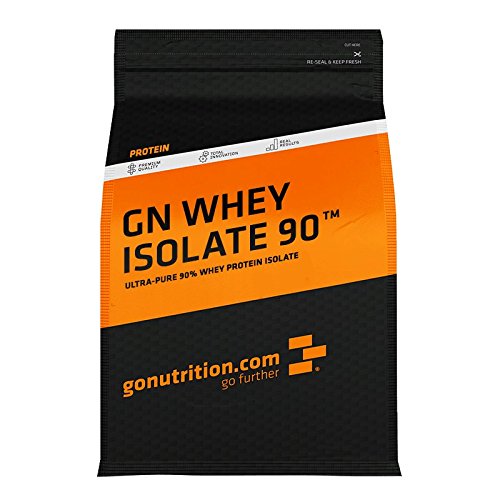 GoNutrition Ultra Pure Whey Protein Isolate - Multiple Flavours - Powder - Pouch - 500g, 1kg - from Grass Fed and Free Range Cattle - 100% Natural Fla thumbnail