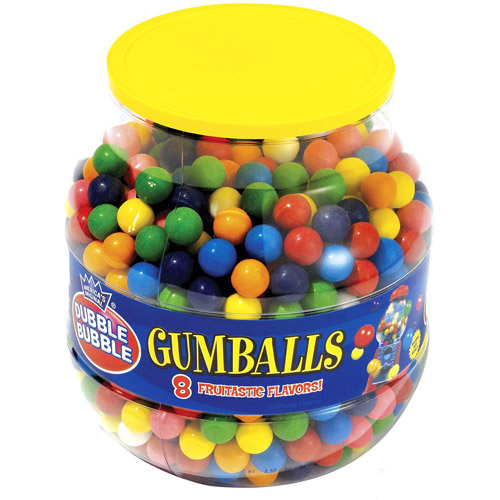 Dubble Bubble Fruitastic Flavors Gumball, 53 Oz.