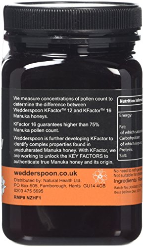 Wedderspoon 100% RAW Manuka Honey Active 16+ 500g thumbnail