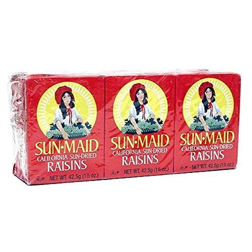 Sun-Maid California Raisins 6 X 42.5g - Pack of 2