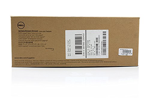 Original Dell 593-11167 / C3NTP Toner (black, Approx. 8,500 Pages) for B 2360, B 3460, B 3465