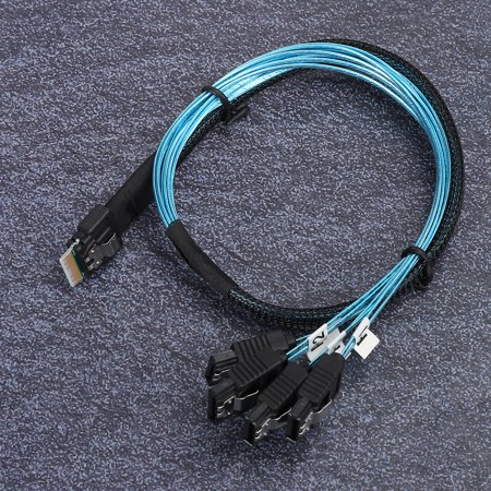 12Gbps Transmission Rate Line  Data Transmission Cable  Cable  SFF-8654 to 4xSata for Server  Hard Disk  Computer  and Host