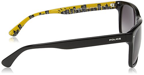 Police Sunglasses S1860 Skyline 1 0700 Acetate Black - Yellow Grey Gradient