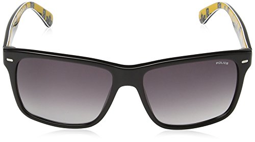 Police Sunglasses S1860 Skyline 1 0700 Acetate Black - Yellow Grey Gradient thumbnail