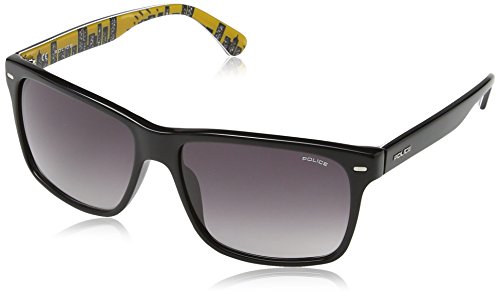 Police Sunglasses S1860 Skyline 1 0700 Acetate Black - Yellow Grey Gradient thumbnail