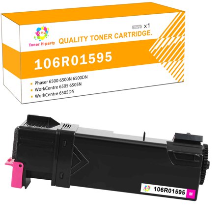 Toner H-Party Compatible Toner Cartridge Replacement for Xerox 106R01595 Use with Xerox Phaser 6500 6500N 6500DN  WorkCentre 6505 6505N 6505D Printer 