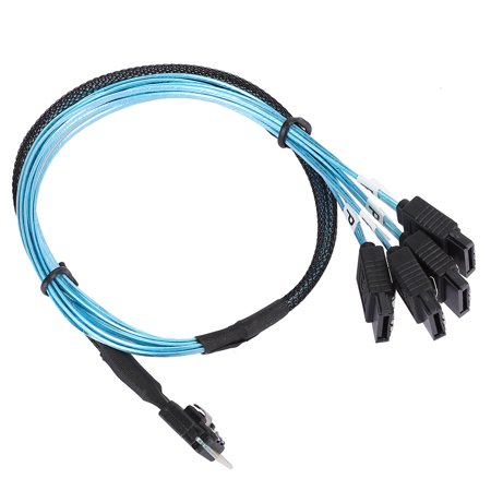 Line  SFF-8654 to 4xSata Adopts Serial Technology Cable  Data Transmission Cable  for Server  Hard Disk  Computer  and Host