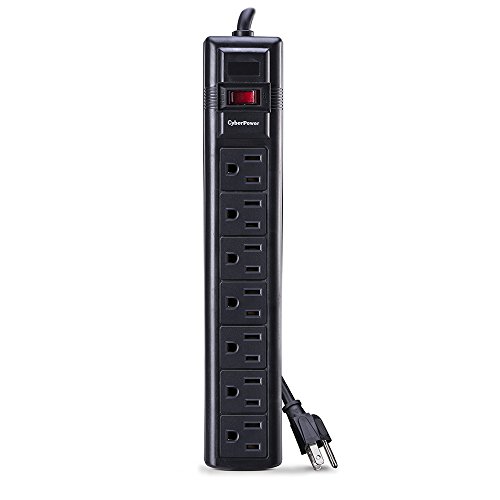 CyberPower CSB706 Surge Protector 7-Outlets 6-Ft Cord 1500 Joules