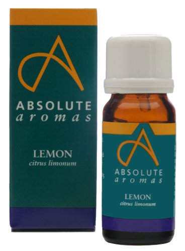 Absolute Aromas Lemon 100ml (Citrus limonum) Essential Oil - 100% Pure, Natural, Undiluted, Vegan and Cruelty-Free - for use in Diffusers and Aromatherapy Blends (10ml)