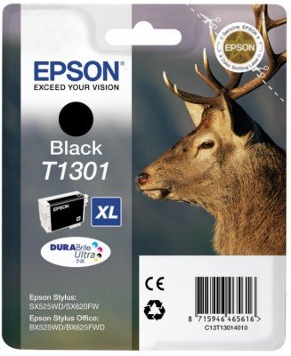 Epson T1301 - Print Cartridge - 1 X Black - Blister - for Stylus Office BX630, BX635, BX935; WorkForce WF-3010, 3520, 3530, 3540, 7015, 7515, 7525