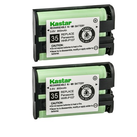Kastar 2-Pack HHR-P107 Battery Replacement for Panasonic KX-3032 KX3032 KX-3034 KX3034 KX-6022 KX6022 KX-6023 KX6023 KX-6051 KX6051 KX-6053 KX6053 KX-