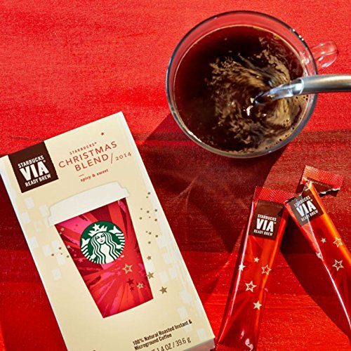 Starbucks Christmas Blend, Starbucks Via Ready to Brew, 12 Sachets (Spicy & Sweet)