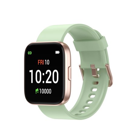 Letsfit Letsfit IW1 Health and Fitness Rose Gold Bezel Smartwatch 2-pack - Green