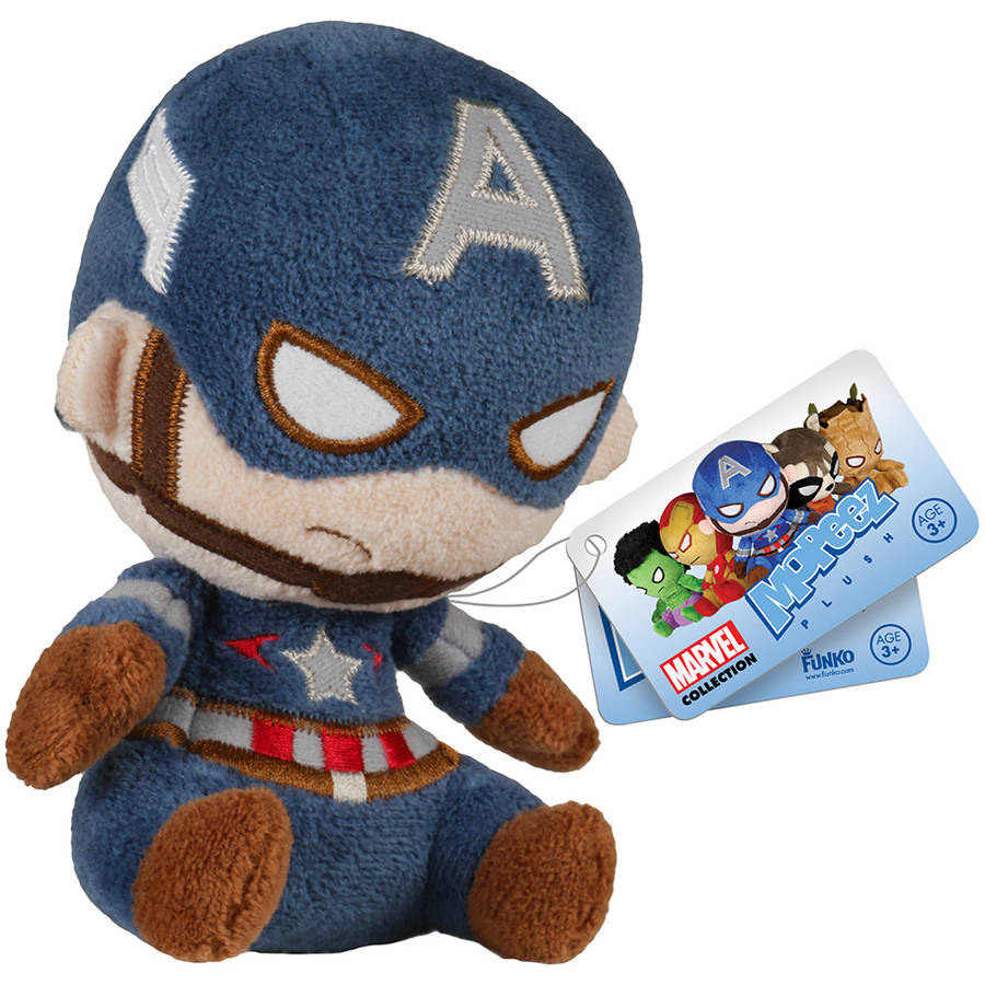Mopeez Marvel Captain America Plush Figure