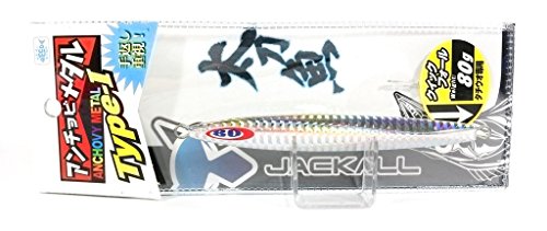 Jackall Anchovy Metal Type Jig Lure 80 Grams Tachi Silver (9657) thumbnail