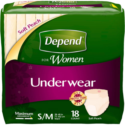 Depend Fresh Protection Underwear for Women, Small, 19/Pkg
