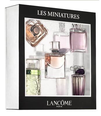 Lancome Les Miniatures Mini Perfumes Gift Set: Miracle, O De Lancome, Tresor, La Vie Est Belle, Tresor Midnight Rose