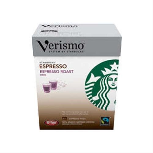 STARBUCKS VERISMO by STARBUCKS Espresso Roast Pod Pack, 12 Count