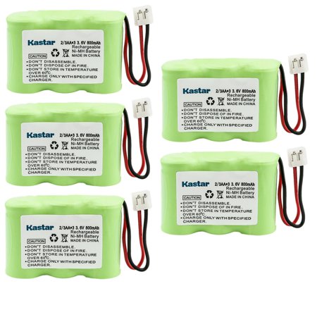 Kastar 5-Pack 3.6V 800mAh Ni-MH Battery Replacement for Radio Shack 43-5512  43-5513  43-5514  43-5805  43-5806  43-5807  43-699  43-789  96-01822 231