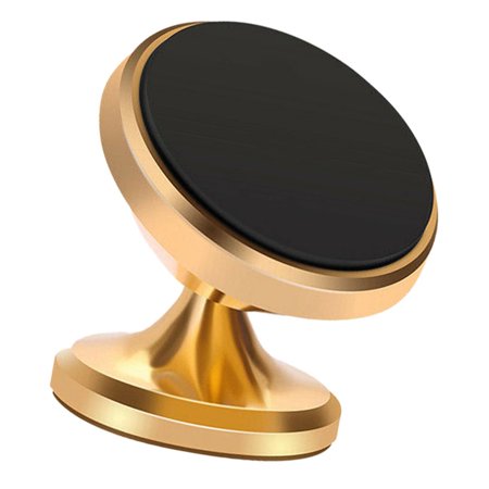 5 Packs Car Magnetic Phone Holder，360 Degrees Rotatable Phone Bracket Holder Mobile GPS Car Kit Stand Mount（Gold） Sale 6229
