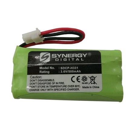 Vtech 5105 Cordless Phone Battery Ni-MH  3.6 Volt  500 MAh - Ultra Hi-Capacity - Replacement for VTech 89-1333-01-00  BT5632/BT5872 Rechargeable Batte