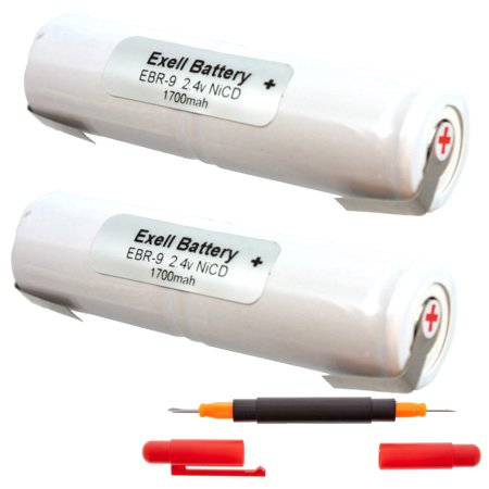2x Razor Battery for Isotip 0040 0040001 41b001rd531 7500 7540 7565 7600 7700