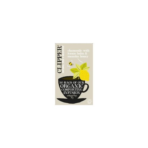 Clipper Organic Chamomile & Lemon Balm with Manuka Honey Infusion 20 Bags