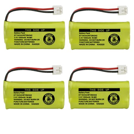 Kastar 4-Pack BT184342 / BT284342 Battery Replacement for 6110 6111 6113 6121 6122 6201 6204 6205 6209 6211 6215 6219 6221 6222 6225 6226 6228 6229 62