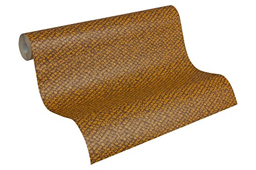 Decoworld Euro-roll - Material: Vinyl on Non Woven - Colour: Brown Orange - Article No. 1509-6505 thumbnail