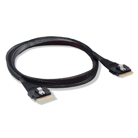 RQZHL 24Gbps Mini SAS Cable Slim SFF-8654 to 8654 8i Server Hard Disk Data Cable