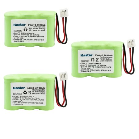 Kastar 3-Pack 3.6V 800mAh Ni-MH Battery Replacement for Radio Shack 43-5512  43-5513  43-5514  43-5805  43-5806  43-5807  43-699  43-789  96-01822 231