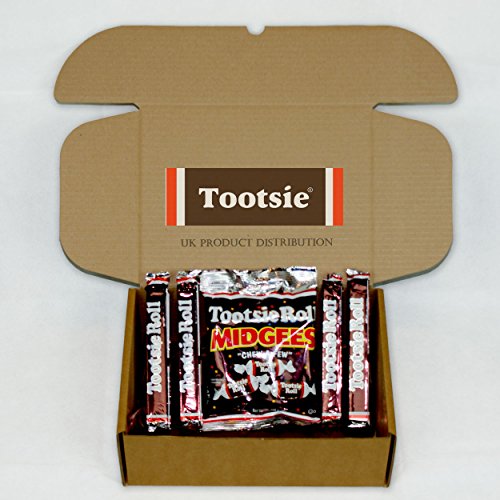 Tootsie Roll Huge American Candy Selection Gift Box - 4 Bars & 1 Bag of Midgees - the Perfect Gift from UKPD - BBE JAN 2017