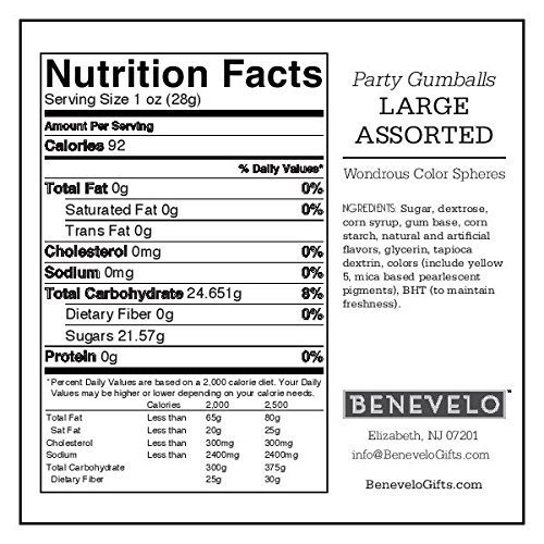 Benevelo Gifts US Gumball Sweets - Classic Bubble Gum - Kosher & Gluten-Free American Candy for Any Occasion! - Assorted Mix - 500g Bag