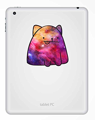 2 X 10cm Interstellar Cat Vinyl Sticker Laptop Tablet Car Animal Kids Gift #9657 (10cm Wide X 10cm High) thumbnail