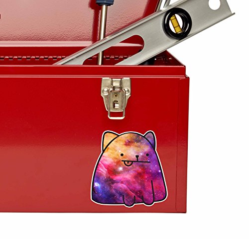 2 X 10cm Interstellar Cat Vinyl Sticker Laptop Tablet Car Animal Kids Gift #9657 (10cm Wide X 10cm High) thumbnail