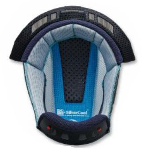 Thor Helmet Liner for Verge Helmets - Gray/Cyan - Sm 0134-1490